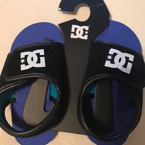 Toddler sandals DC brand.